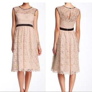 Jessica Simpson Lace Midi Dress - blush